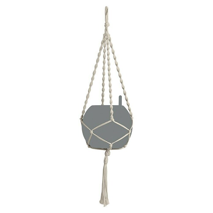 Lechuza Blumenampel Makramee Boho (Länge: 90 cm, Baumwolle, Natur) | BAUHAUS