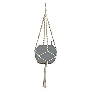 Lechuza Blumenampel Makramee Boho (Länge: 90 cm, Baumwolle, Natur)