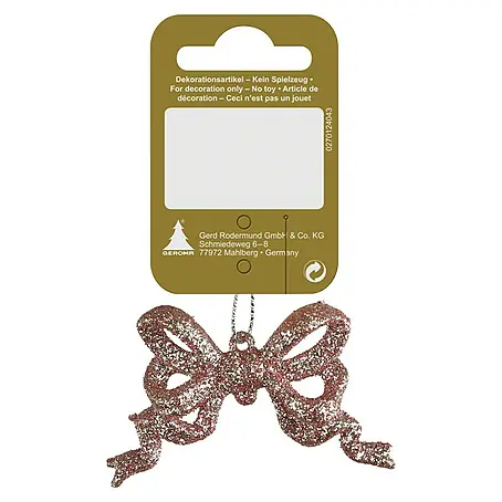 Geroma  Christbaumschmuck Glitzerschleife