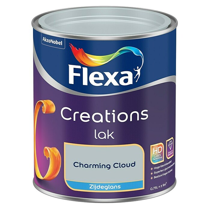 Flexa Creations Kleurlak (Charming cloud, Zijdeglans, 750 ml, Op waterbasis) | BAUHAUS