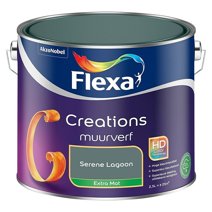 Flexa Creations Muurverf (Serene Lagoon, Extra mat, 2,5 l) | BAUHAUS