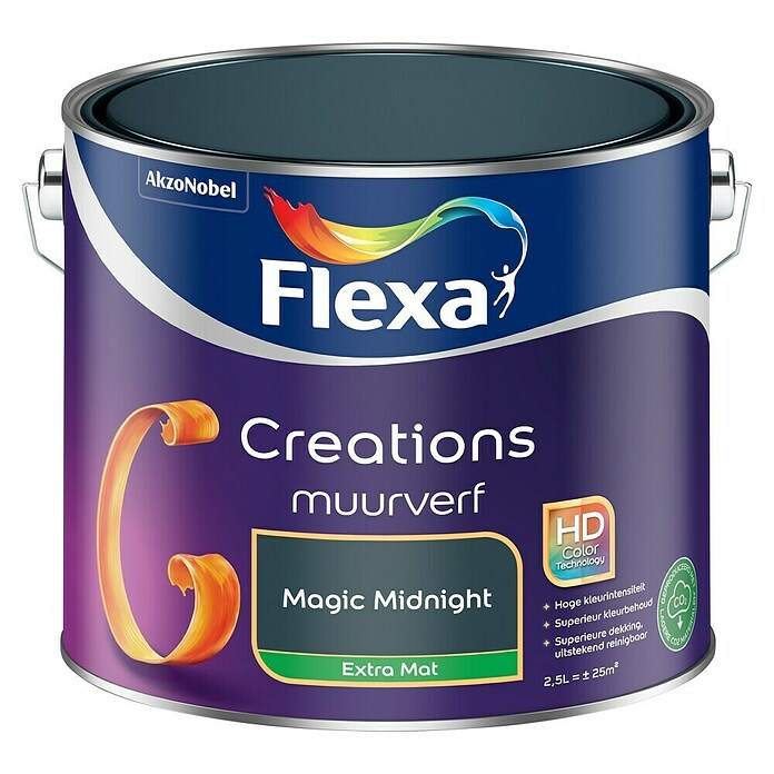 Flexa Creations Muurverf (Magic Midnight, Extra mat, 2,5 l) | BAUHAUS
