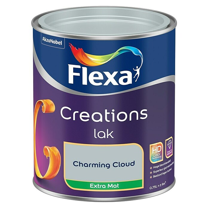 Flexa Creations Kleurlak (Charming cloud, Extra mat, 750 ml, Op waterbasis) | BAUHAUS