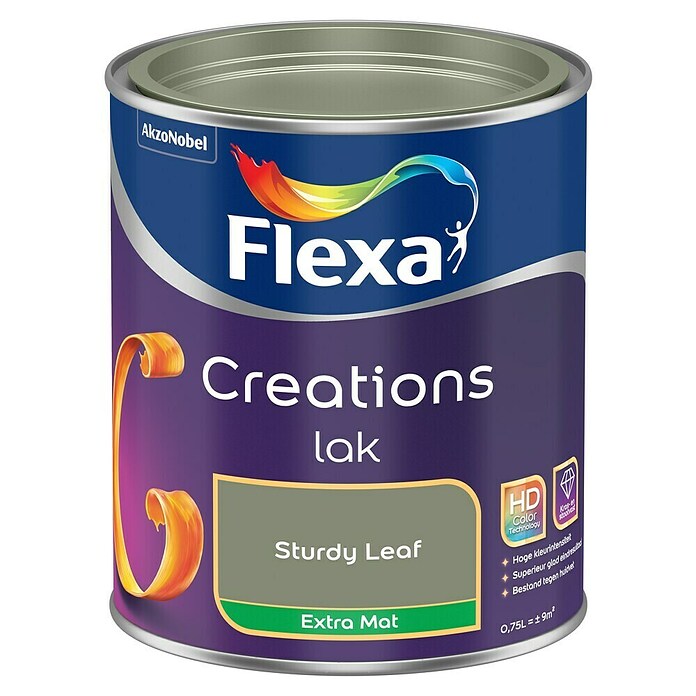 Flexa Creations Kleurlak (Sturdy Leaf, Extra mat, 750 ml, Op waterbasis) | BAUHAUS