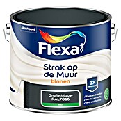 Flexa Strak op de Muur Muurverf (Grafietblauw, Mat, 2,5 l) | BAUHAUS