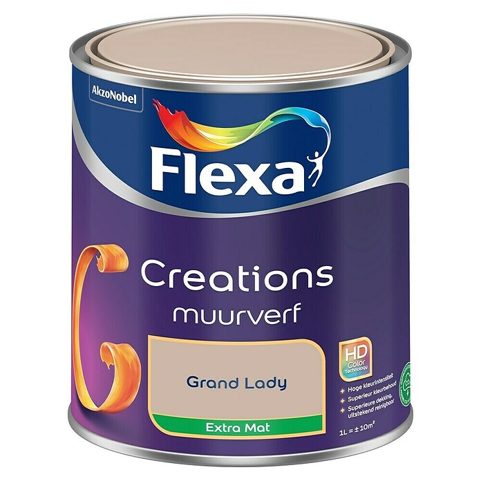 Flexa Creations Muurverf (Grand Lady, Extra mat, 1 l) | BAUHAUS