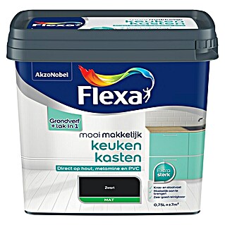 Flexa Mooi Makkelijk Kleurlak (Zwart, 750 ml, Mat)