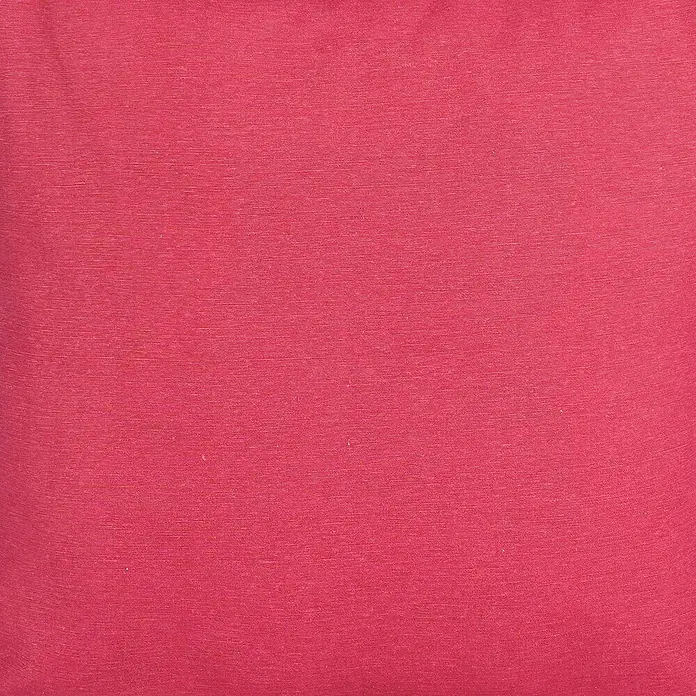 Mica Decorations Kissen - 45 x 45 cm, Textil, Rosa, Uni - Nahaufnahme eines rosafarbenen Textilprodukts mit feiner Webstruktur. Die Oberfläche wirkt einheitlich und leicht rau.
