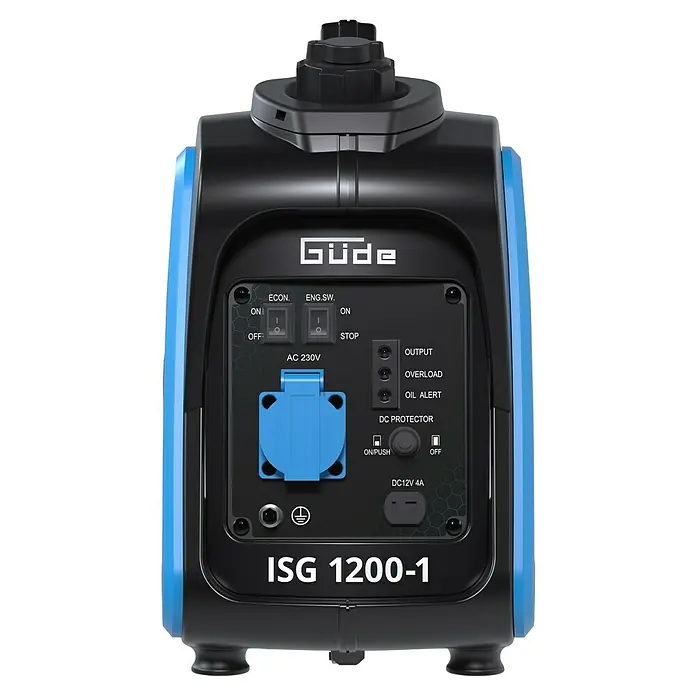 Güde Stromerzeuger 1200-1 - 1,2 kW, Tankvolumen: 2,8 l, Verbrauch: 0,57 l/h - Abbildung eines Güde ISG 1200-1 Stromerzeugers, der für zuverlässige Stromversorgung bei verschiedenen Anwendungen sorgt.