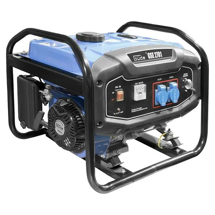 Güde Stromerzeuger GSE 2701 - 2,2 kW, Tankvolumen: 15 l, Verbrauch: 1,25 l/h - Abbildung eines Güde GSE 2701 Stromerzeugers, der zuverlässige Stromversorgung für verschiedene Anwendungen bietet.