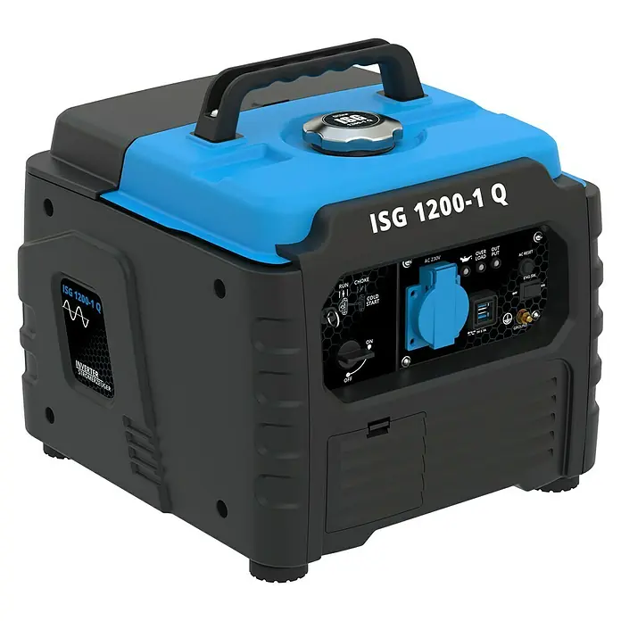 Güde Stromerzeuger SG 1200-1 Q - 1,2 kW, Tankvolumen: 3 l, 0,5 l/h - Das ISG 1200-1 Q Stromaggregat: Ein kompakter und zuverlässiger Inverter Stromerzeuger für vielfältige Anwendungen.