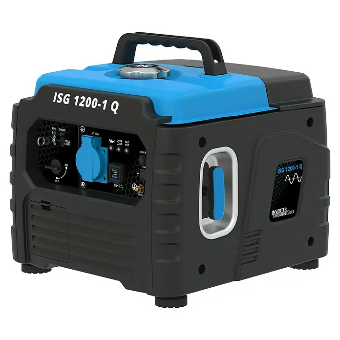 Güde Stromerzeuger SG 1200-1 Q - 1,2 kW, Tankvolumen: 3 l, 0,5 l/h - ISG 1200-1 Q Stromgenerator: Ein kompakter, tragbarer Stromerzeuger für vielseitige Anwendungen. Ideal für Camping und Notstromversorgung.