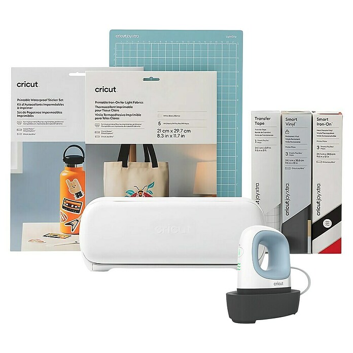 Cricut Joy Xtra Plotter de corte Starter Bundle (Blanco, Bluetooth, Ancho de corte: 21,6 cm, Longitud de corte: 1,2 m) | BAUHAUS
