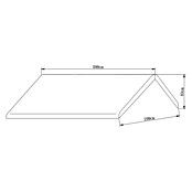 Techo de repuesto (L x An: 600 x 300 cm, Específico para: Carpa con paredes laterales Jambi) | BAUHAUS