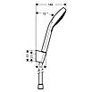 Hansgrohe Brause-Set Croma Select S (Anzahl Funktionen: 3, Durchmesser Handbrause: 11 cm, Chrom)