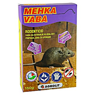 Porcijska vaba za miši Rodenticid (150 g)