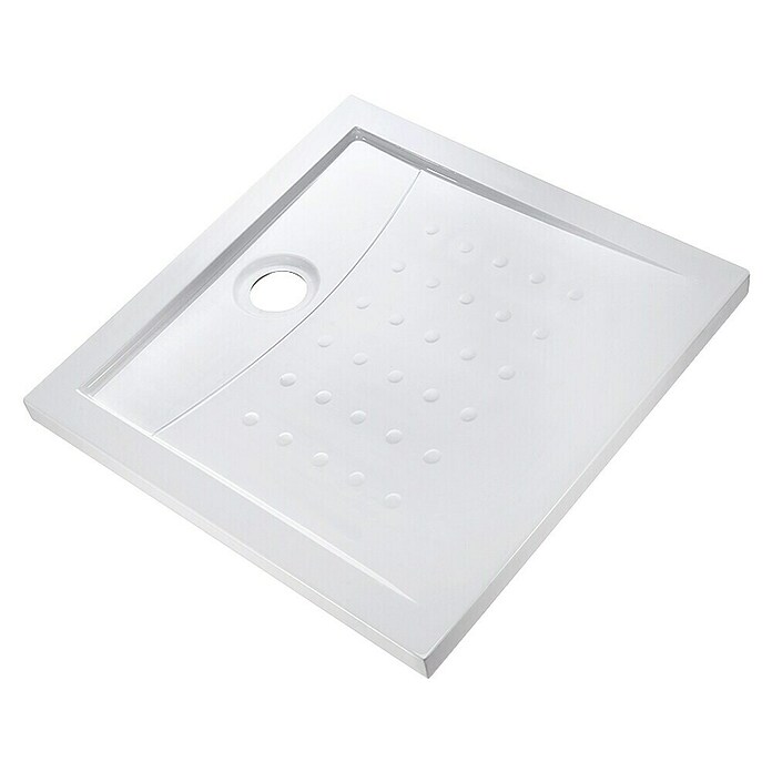 Plato de ducha acrílico (L x An: 80 x 80 cm, Acrílico sanitario, Blanco)