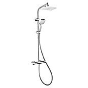 Hansgrohe Combinado de ducha Showerpipe My Select E 240 (Con grifo termostático, Distancia entre orificios: 75 - 85 cm, Número de funciones: 3, Cromo)