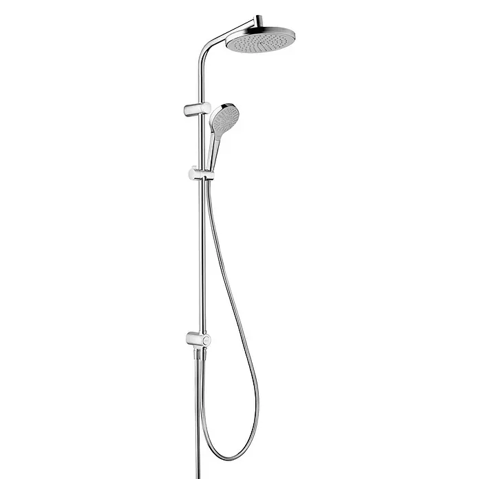 Hansgrohe Duschsystem My Select S Showerpipe 220 - Lochabstand: 88 cm, Anzahl Strahlarten: 3 Stk., Chrom - Duschsystem mit Kopf- und Handbrause. Das verchromte Duschsystem sorgt für ein entspannendes Duscherlebnis mit verschiedenen Strahlarten.