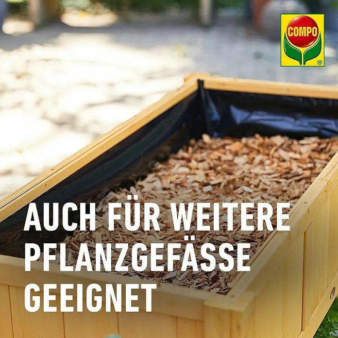 Compo Hochbeet-Grundfüllung Mini-Hochbeet Holzschnitzel - 16 l - COMPO Pflanzgefäße: Geeignet für weitere Pflanzgefäße. Ideal für Garten, Balkon und Terrasse.