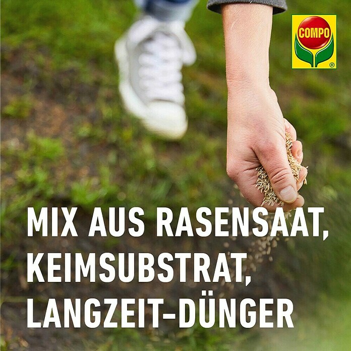 Compo Saat Rasensamen Reparatur Komplett-Mix+ (4 kg, 20 m²) | BAUHAUS