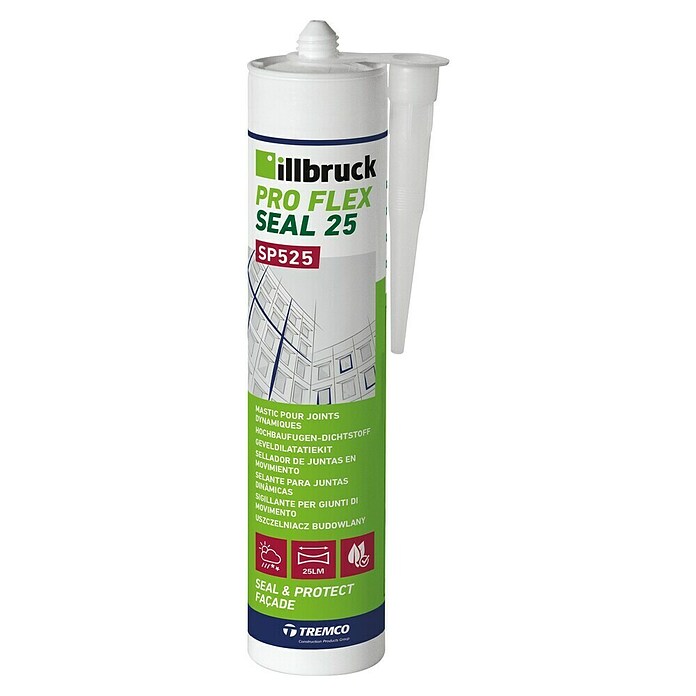 Illbruck Fugendichtstoff SP525 (310 ml, Weiß, Hybrid-Dichtstoff)