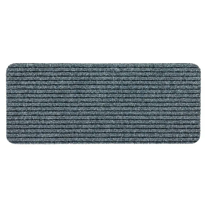 Fußmatte Rib Line Mini Sprint - Grau, 60 x 25 cm, 100 % Polypropylen - Graue, gerippte Fußmatte für den Innenbereich. Schützt den Boden vor Schmutz und Feuchtigkeit und ist strapazierfähig und pflegeleicht.