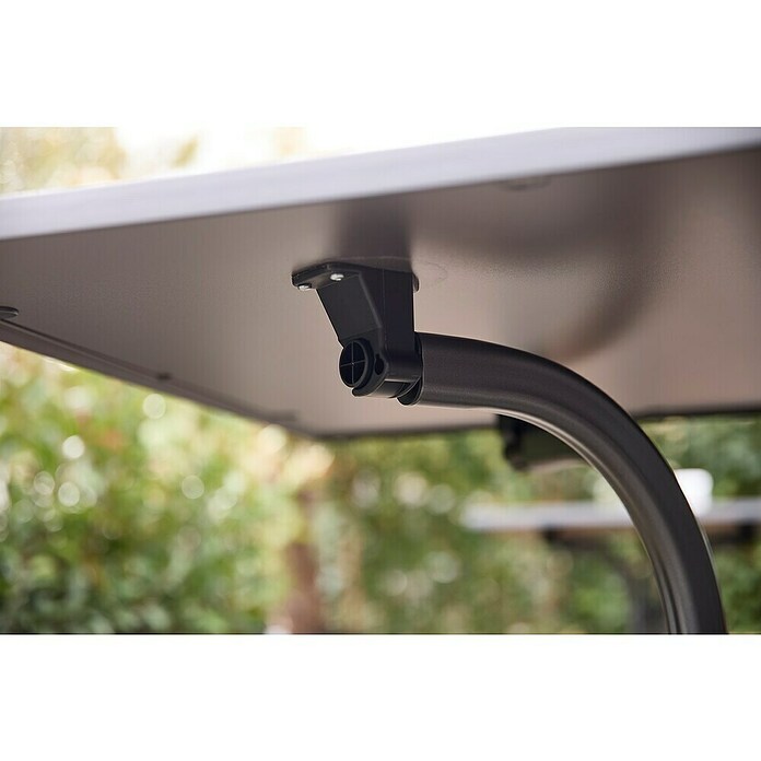MFG Mesa de jardín Boulevard (L x An: 70 x 70 cm, Acero, Antracita, Abatible) | BAUHAUS