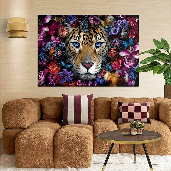 Reinders Glasbild Power Cat (Power Cat, B x H: 100 x 140 cm) | BAUHAUS