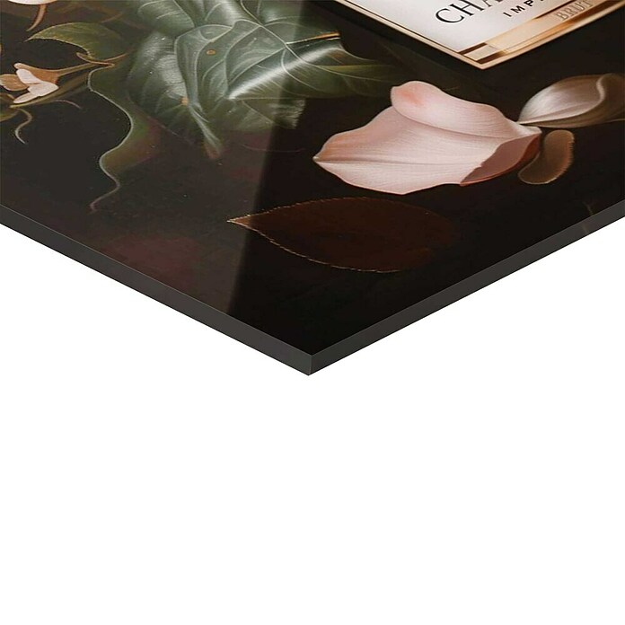 Reinders Glasbild Champagne Flowers (Champagne Flowers, B x H: 78 x 116 cm) | BAUHAUS