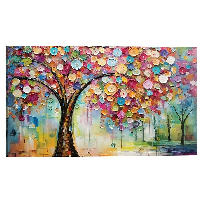 Reinders Glasbild Life Tree Colourful (Life Tree Colourful, B x H: 70 x 118 cm) | BAUHAUS