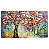 Reinders Glasbild Life Tree Colourful (Life Tree Colourful, B x H: 70 x 118 cm) | BAUHAUS