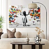 Reinders Glasbild Girl Spraying (Girl Spraying, B x H: 100 x 140 cm) | BAUHAUS