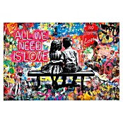 Reinders Glasbild All We need is love (All We need is love, B x H: 78 x 116 cm) | BAUHAUS