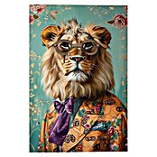 Reinders Glasbild Dandy Lion Portrait (Dandy Lion Portrait, B x H: 60 x 90 cm) | BAUHAUS