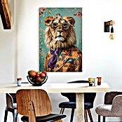 Reinders Glasbild Dandy Lion Portrait (Dandy Lion Portrait, B x H: 60 x 90 cm) | BAUHAUS