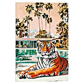 Reinders Glasbild Vintage Tiger (Vintage Tiger, B x H: 60 x 90 cm) | BAUHAUS