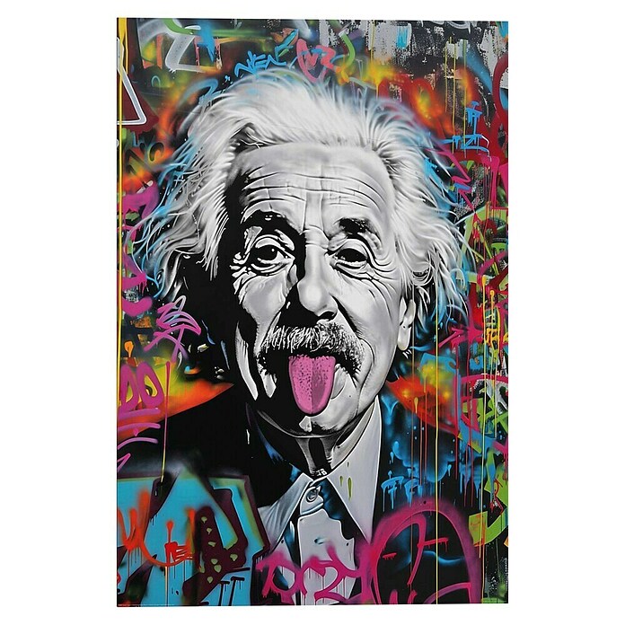 Reinders Glasbild Einstein Tongue (Einstein Tongue, B x H: 60 x 90 cm) | BAUHAUS