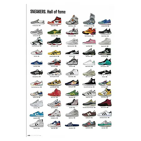 Reinders  Glasbild Sneakers Hall of Fame