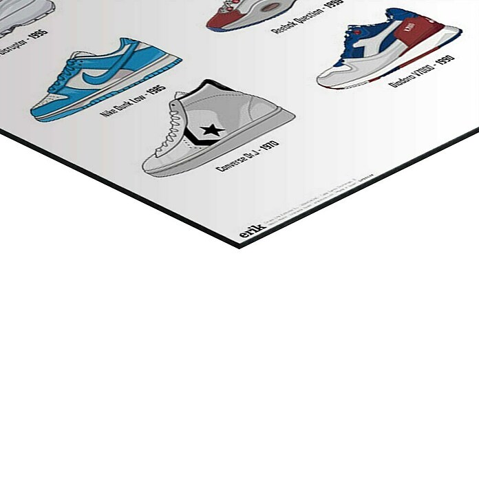 Reinders Glasbild Sneakers Hall of Fame (Sneakers Hall of Fame, B x H: 60 x 90 cm) | BAUHAUS