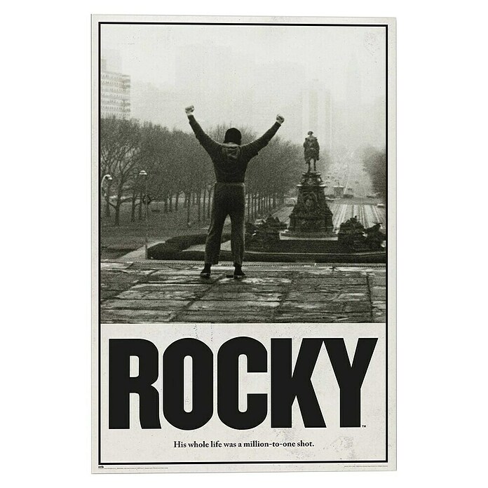Reinders Glasbild Rocky Balboa (Rocky Balboa, B x H: 60 x 90 cm) | BAUHAUS