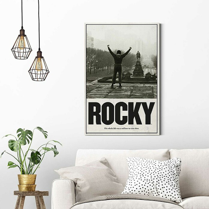 Reinders Glasbild Rocky Balboa (Rocky Balboa, B x H: 60 x 90 cm) | BAUHAUS