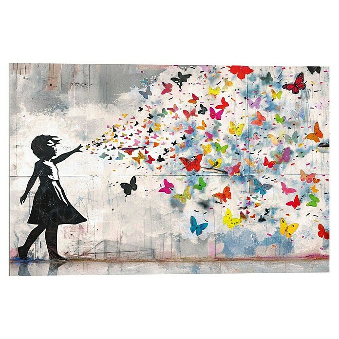 Reinders Glasbild Ballon Girl Bright (Ballon Girl Bright, B x H: 60 x 90 cm) | BAUHAUS