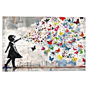Reinders Glasbild Ballon Girl Bright (Ballon Girl Bright, B x H: 60 x 90 cm) | BAUHAUS