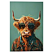 Reinders Glasbild Cool Cow (Cool Cow, B x H: 60 x 90 cm) | BAUHAUS