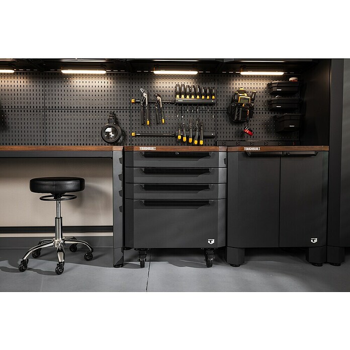 ToughBuilt Rolkast TB-G1-L28D4R-XEA (l x b x h: 47 x 71 x 84 cm, Draagkracht: 181 kg, Aantal schuifladen: 4 st.) | BAUHAUS