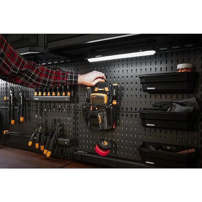 ToughBuilt Panel perforado - An x Al: 71 x 30 cm, 2 pzs. - Pared de herramientas Toughbuilt con varias herramientas y accesorios, ideal para el almacenamiento.
