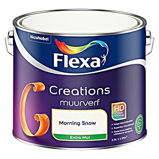 Flexa Creations Muurverf (Morning Snow, Extra mat, 2,5 l)