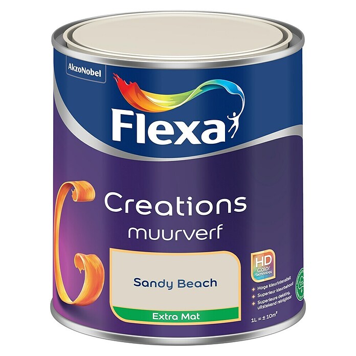Flexa Creations Muurverf (Sandy Beach, Extra mat, 1 l) | BAUHAUS
