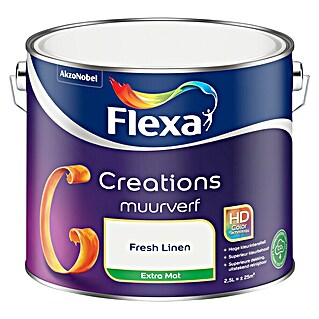 Flexa Creations Muurverf (Fresh Linen, Extra mat, 2,5 l)